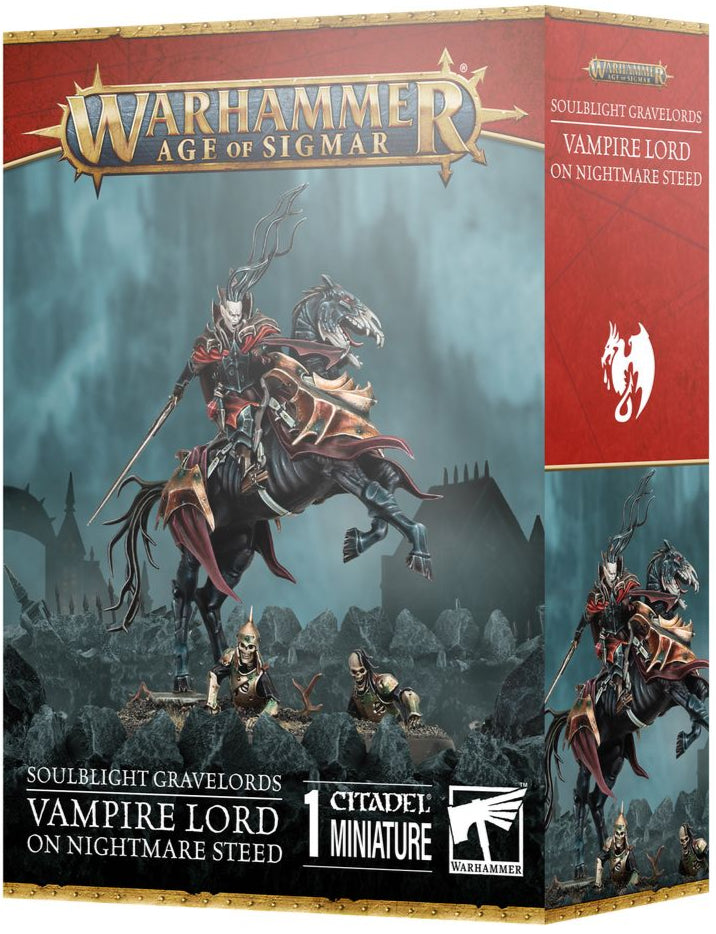 Warhammer Age of Sigmar - Soulblight Gravelords: Vampire Lord on Nightmare Steed