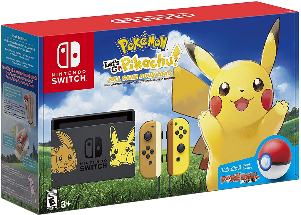 Nintendo Switch Console Set Limited Edition - Pokemon: Let's Go, Pikachu!