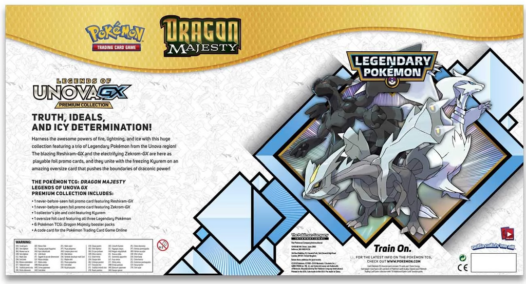 Pokémon TCG: Dragon Majesty - Legends of Unova GX Premium Collection B