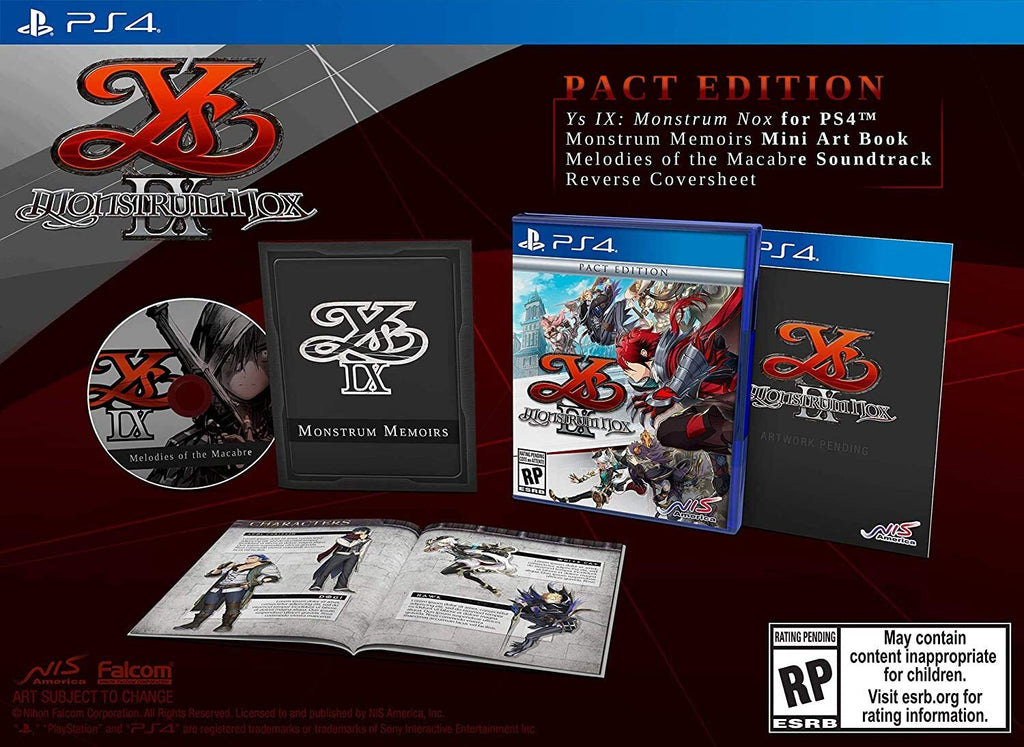 PS4 YS IX: Monstrum Nox (Pact Edition)