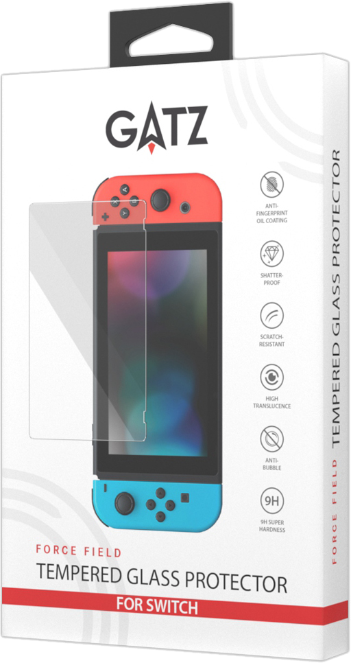 Nintendo Switch - GATZ Force Field Tempered Glass Screen Protector