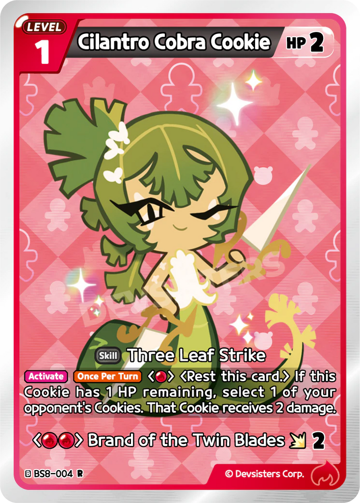 CRB-BS8-004 R Cilantro Cobra Cookie