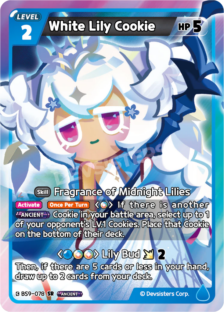 CRB-BS9-078 SR White Lily Cookie