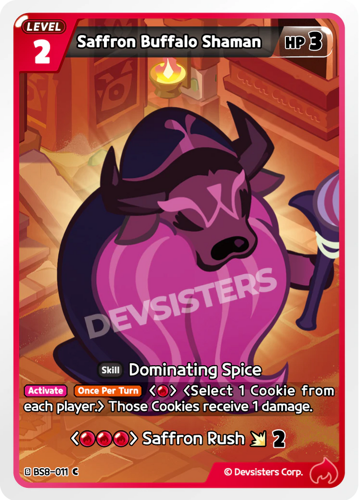 CRB-BS8-011 C Saffron Buffalo Shaman