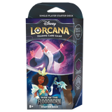 Disney Lorcana TCG - [Set 2] Rise of the Floodborn Amethyst & Steel (Merlin & Tiana) Starter Deck