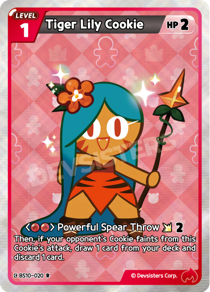 CRB-BS10-020 R Tiger Lily Cookie