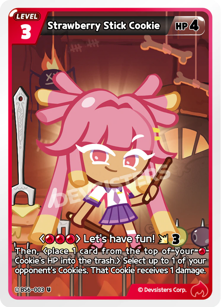 CRB-BS6-003 U Strawberry Stick Cookie