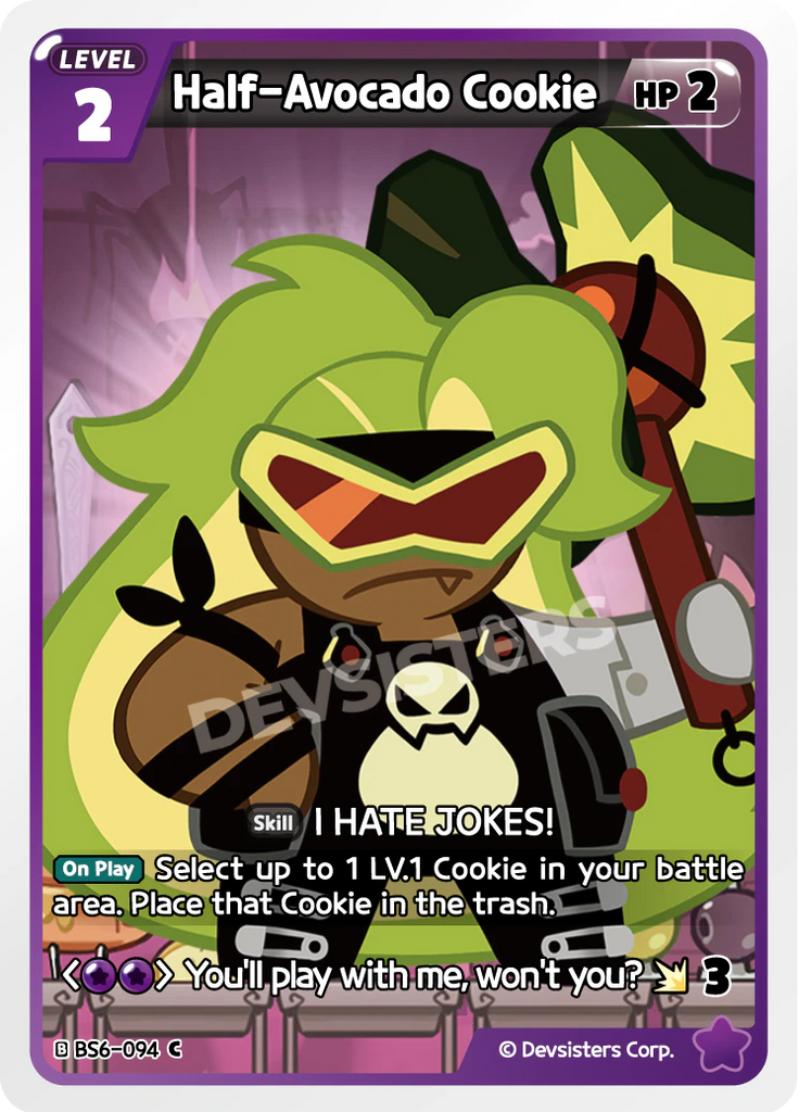 CRB-BS6-094 C Half-Avocado Cookie