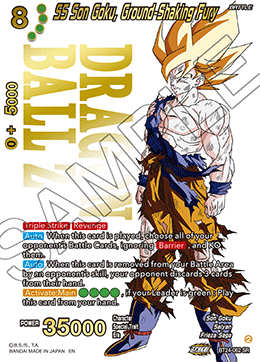 goku ghost rare card DBSCG-BT24C-062 SR SS Son Goku, Ground-Shaking Fury (Ghost Rare)