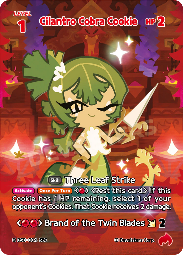 CRB-BS8-004 SEC Cilantro Cobra Cookie