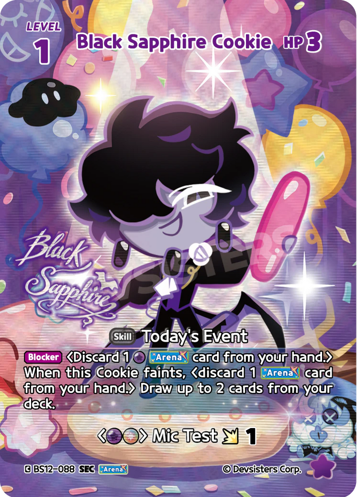 CRB-BS12-088 SEC Black Sapphire Cookie
