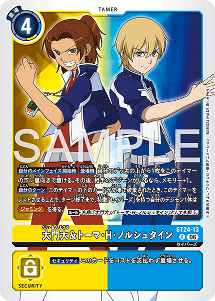 DCG-ST24-13 R TAMER 大門大＆トーマ・H・ノルシュタイン