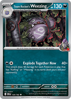 PTCG-SV10 126/182 Team Rocket's Weezing