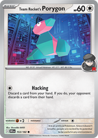 PTCG-SV10 153/182 Team Rocket's Porygon