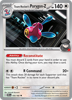 PTCG-SV10 155/182 Team Rocket's Porygon Z