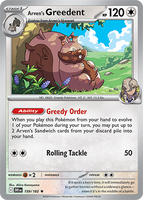 PTCG-SV10 159/182 Arven's Greedent