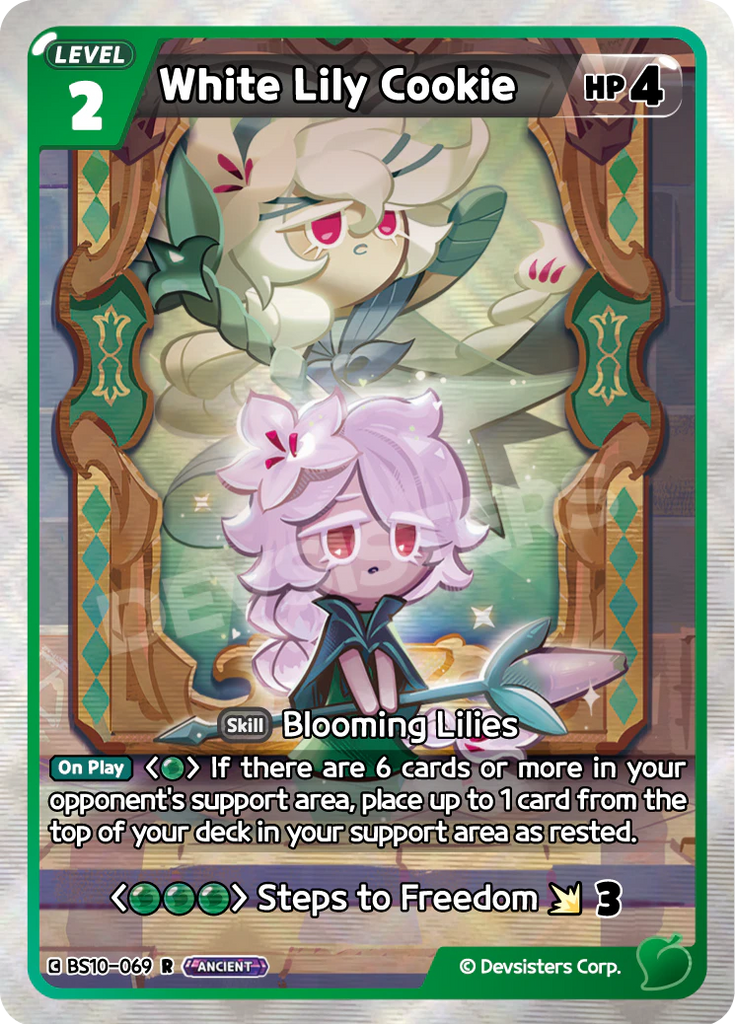 CRB-BS10-069 R White Lily Cookie