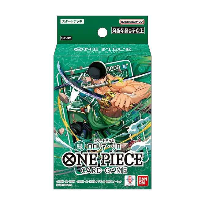 One Piece Card Game - [OP-ST32] Green Roronoa Zoro Japanese Starter Deck
