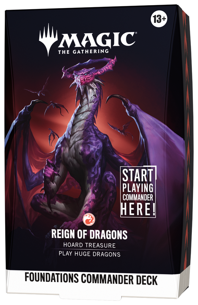 MAGIC The Gathering TCG: Foundations Commander Deck - Reign of Dragons