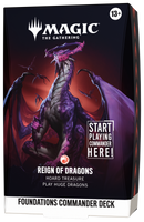 MAGIC The Gathering TCG: Foundations Commander Deck - Reign of Dragons