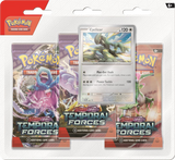 Pokémon TCG: [SV05] Scarlet & Violet - Temporal Forces 3-Blister Set (Cyclizar)