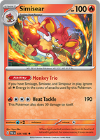 PTCG-SV04 021/182 U Simisear