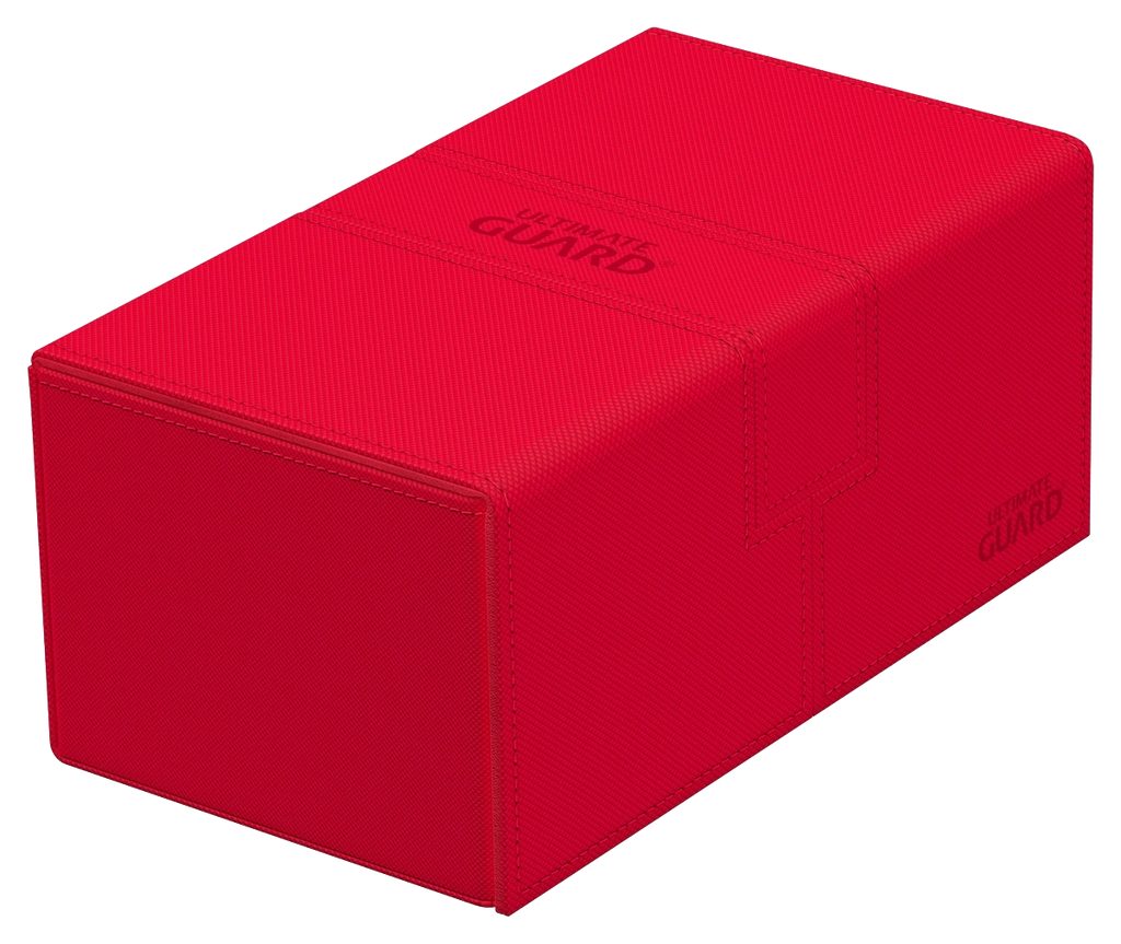 Ultimate Guard - 200+ Xenoskin Twin Flip n Tray Deck Case Box Monocolour Red