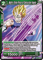 DBSCG-BT11-068 R Mighty Strike Prince of Destruction Vegeta