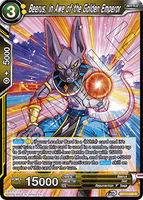 DBSCG-BT12-098 R Beerus, in Awe of the Golden Emperor