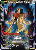 DBSCG-BT14-107 UC Android 17, Conceding to Union