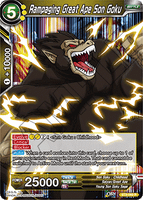 DBSCG-BT3-089 R Rampaging Great Ape Son Goku