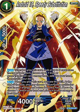DBSCG-BT8-033 SR Android 18, Speedy Substitution