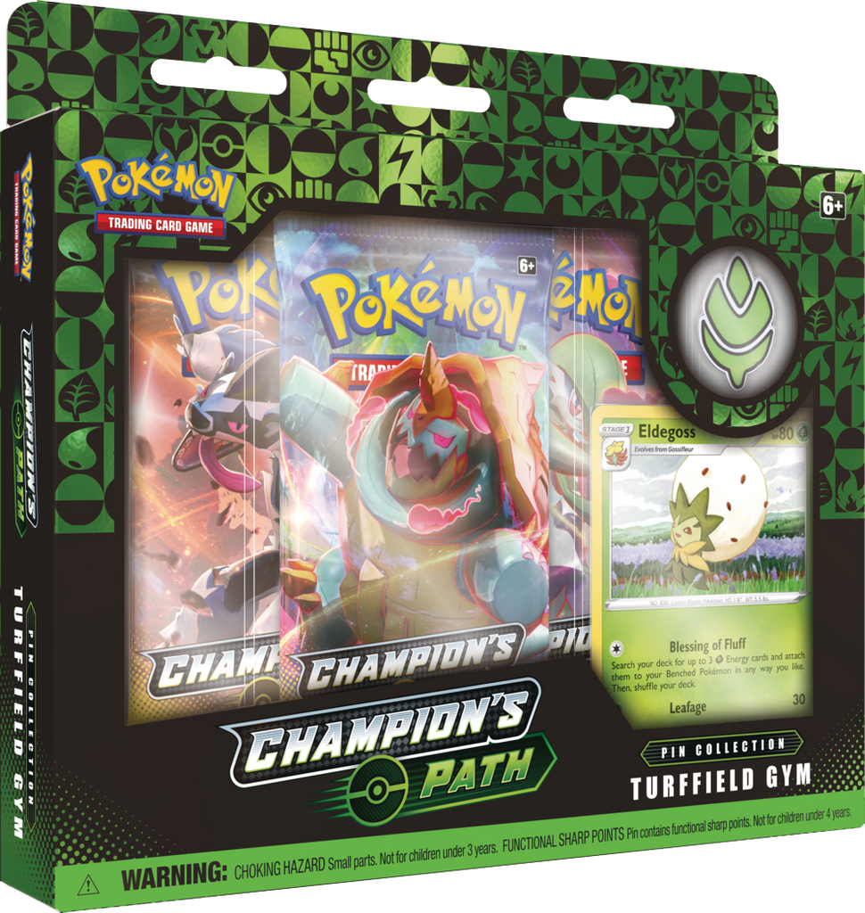 Pokémon TCG: Champion's Path - Turffield Gym Pin Collection