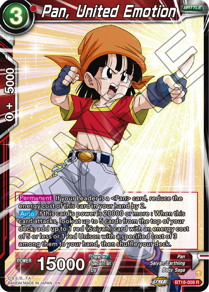 DBSCG-BT18-009 R Pan, United Emotion