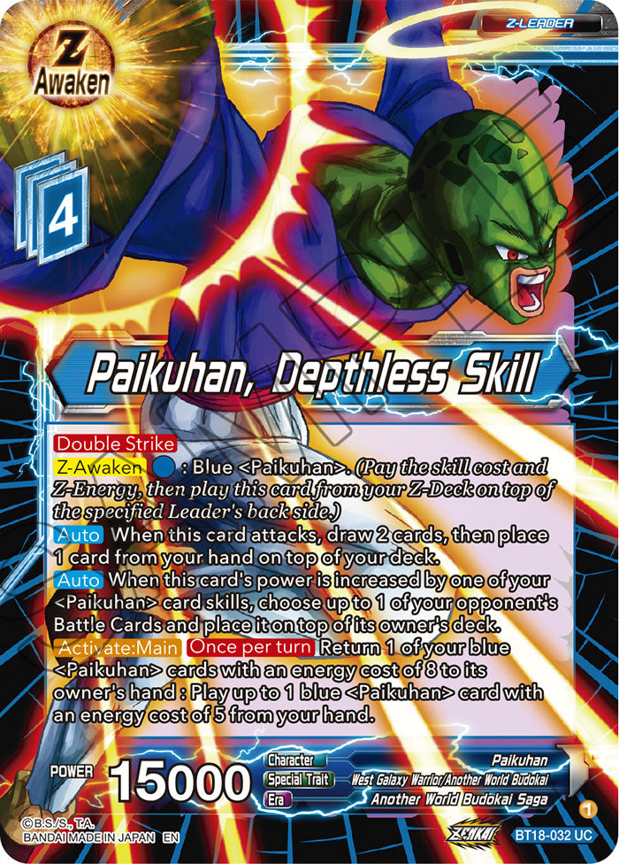 DBSCG-BT18-032 UC Paikuhan, Depthless Skill