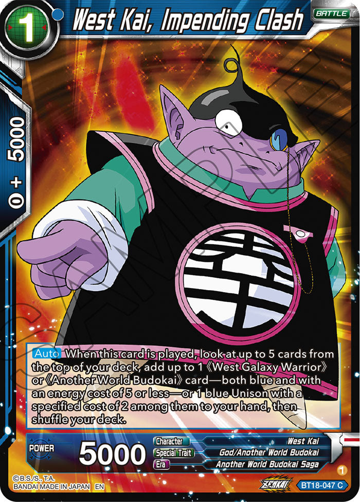 DBSCG-BT18-047 C West Kai, Impending Clash