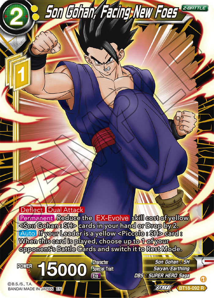 DBSCG-BT18-092 R Son Gohan, Facing New Foes