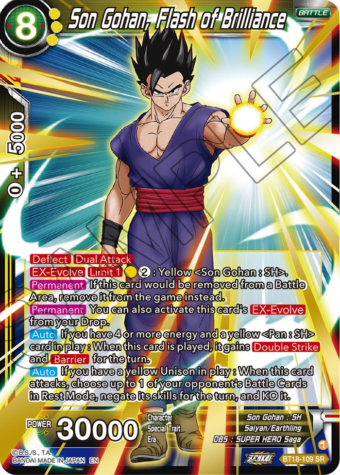 DBSCG-BT18-109 SR Son Gohan, Flash of Brilliance