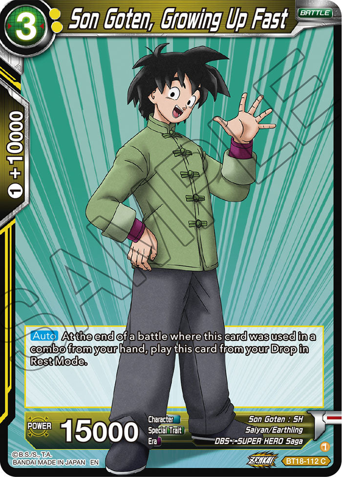 DBSCG-BT18-112 C Son Goten, Growing Up Fast