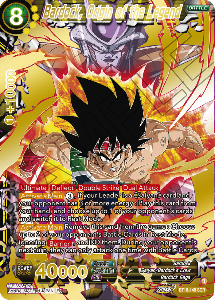 DBSCG-BT18-148 SCR Bardock, Origin of the Legend