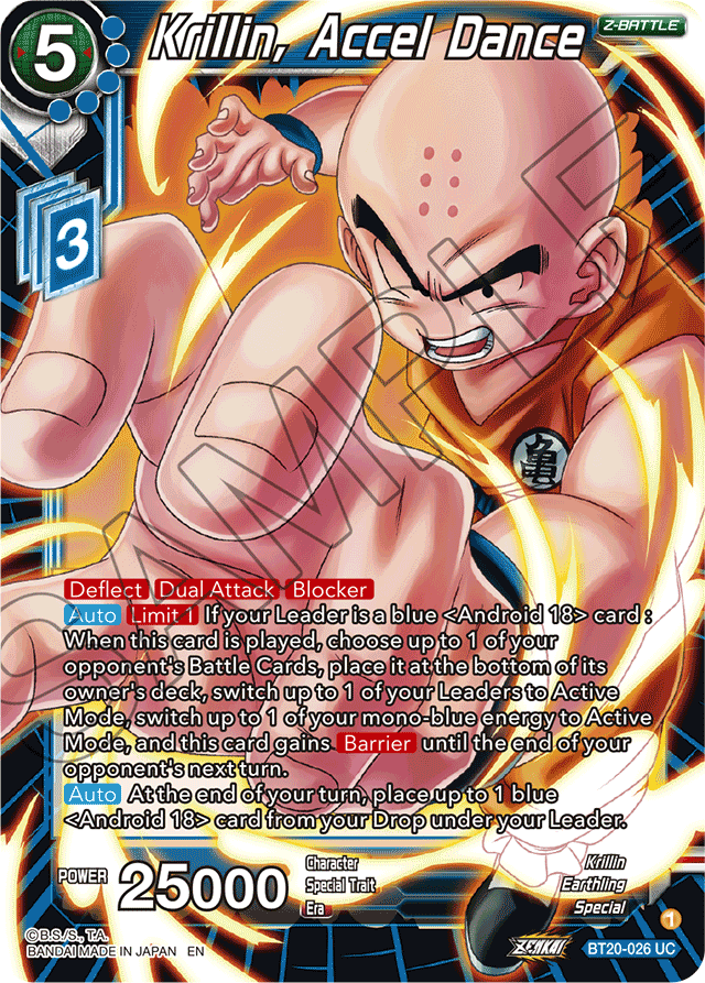 DBSCG-BT20-026 UC Krillin, Accel Dance