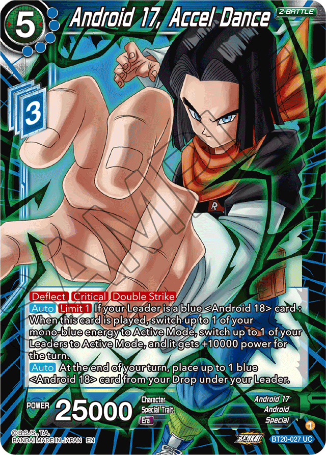 DBSCG-BT20-027 UC Android 17, Accel Dance