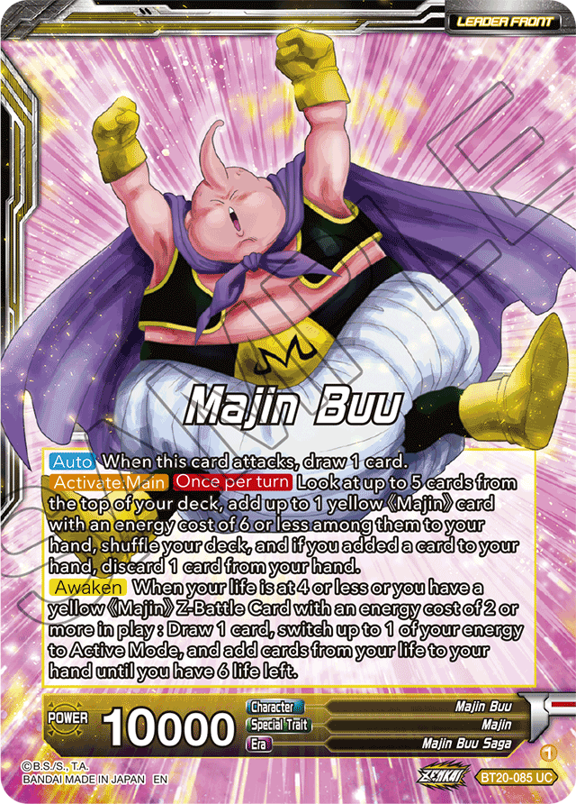 DBSCG-BT20-085 UC Majin Buu