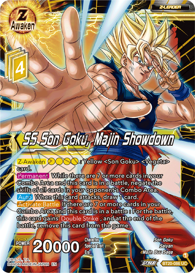 DBSCG-BT20-086 UC SS Son Goku, Majin Showdown