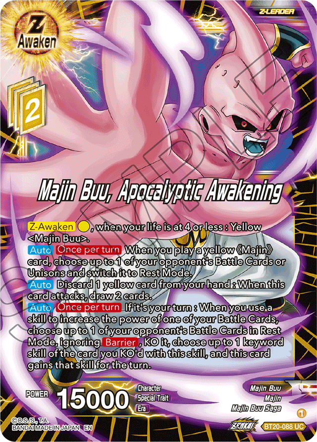 DBSCG-BT20-088 UC Majin Buu, Apocalyptic Awakening