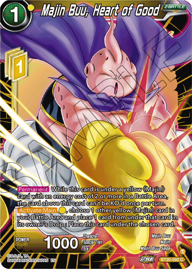 DBSCG-BT20-092 C Majin Buu, Heart of Good