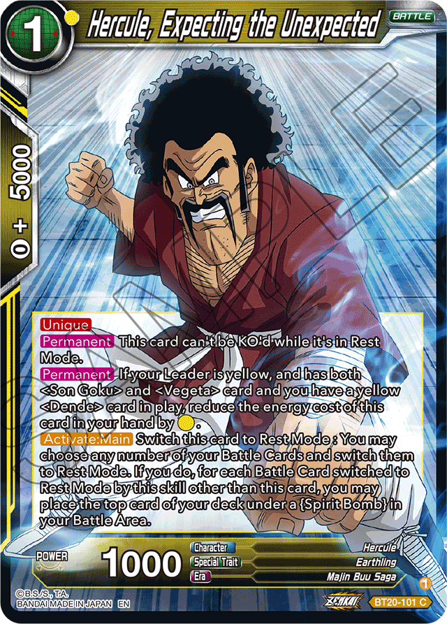 DBSCG-BT20-101 C Hercule, Expecting the Unexpected