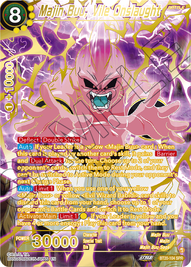 DBSCG-BT20-104 SPR Majin Buu, Vile Onslaught