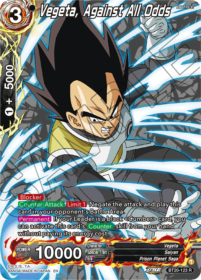DBSCG-BT20C-123 R Vegeta, Against All Odds