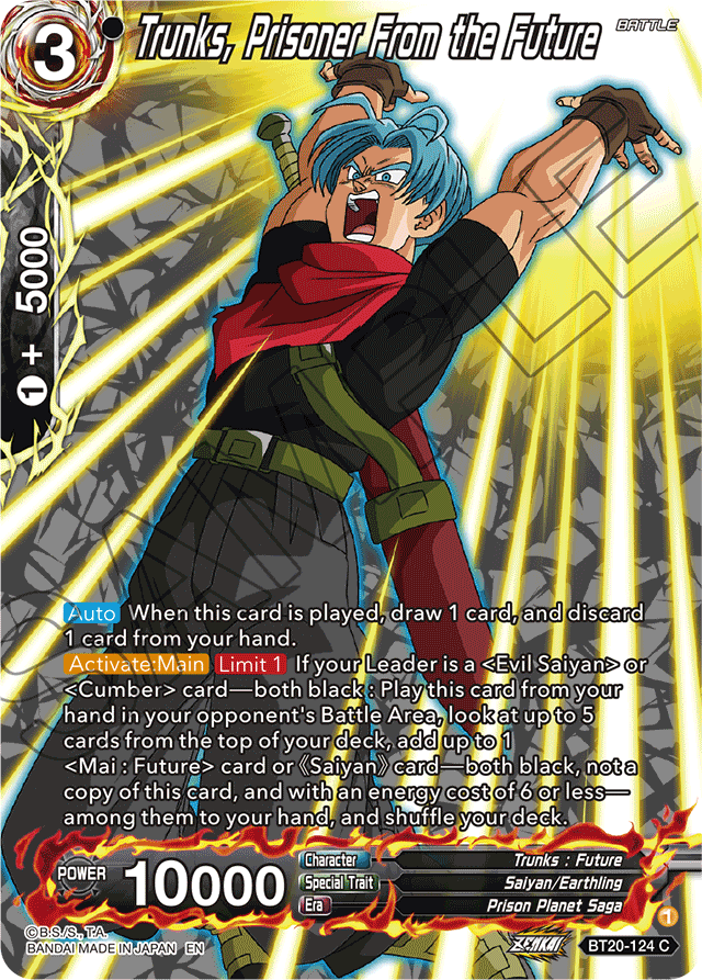 DBSCG-BT20C-124 C Trunks, Prisoner From the Future